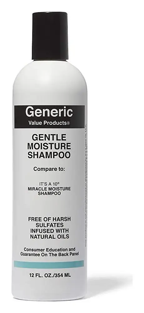 Generic Value Products Gentle Moisture Shampoo Compare to It's a 10 Miracle Moisture Shampoo