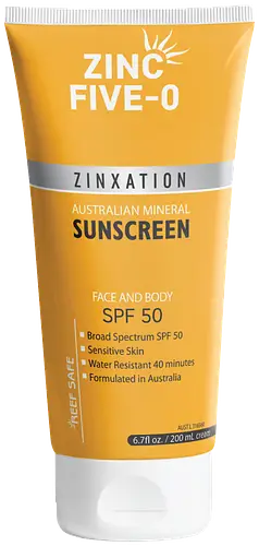 Zinc Five-0 Mineral Face And Body Sunscreen SPF 50
