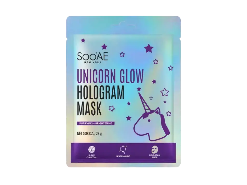 Soo'AE Unicorn Glow Hologram Mask