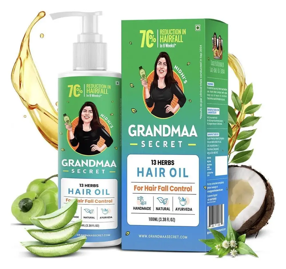 Grandmaa Secret 13 Herbs Hair Oil For Hair Fall Control
