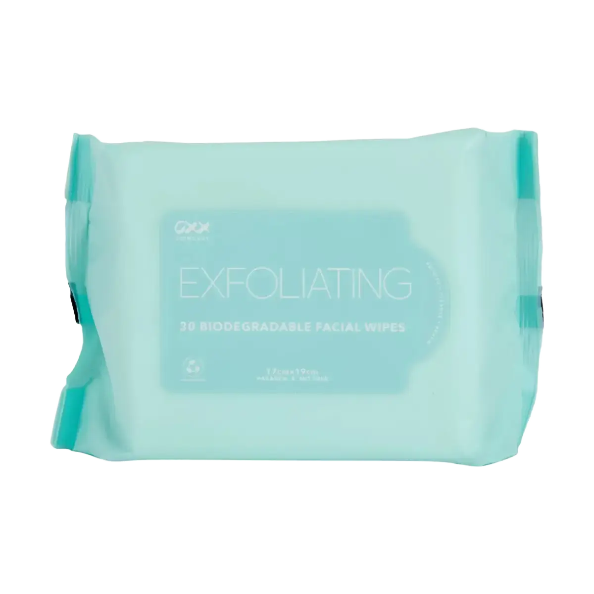 OXX Cosmetics Exfoliating Biodegradable Facial Wipes