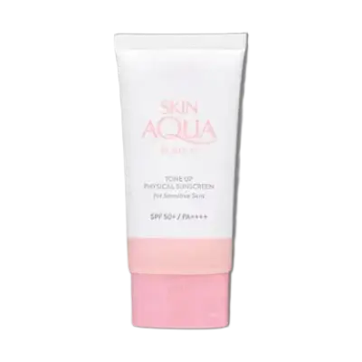 Rohto Mentholatum Skin Aqua Sunplay Tone Up Physical Sunscreen For Sensitive Skin SPF 50+ PA++++