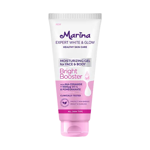 Marina Expert White & Glow Moisturizing Gel for Face & Body Bright Booster
