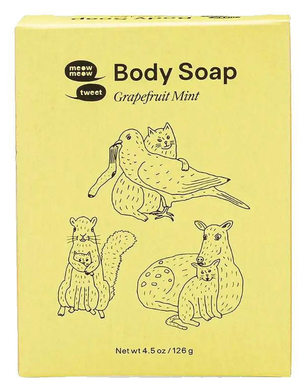 Meow Meow Tweet Body Soap Grapefruit Mint