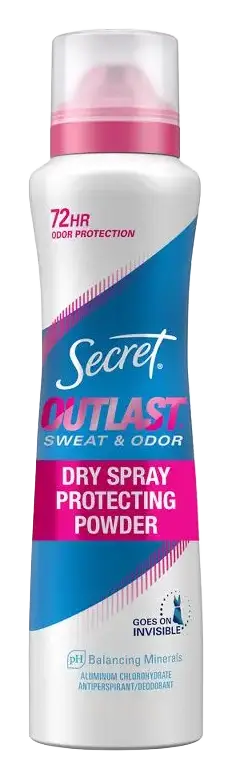 Secret Outlast Dry Spray Antiperspirant Deodorant Protecting Powder