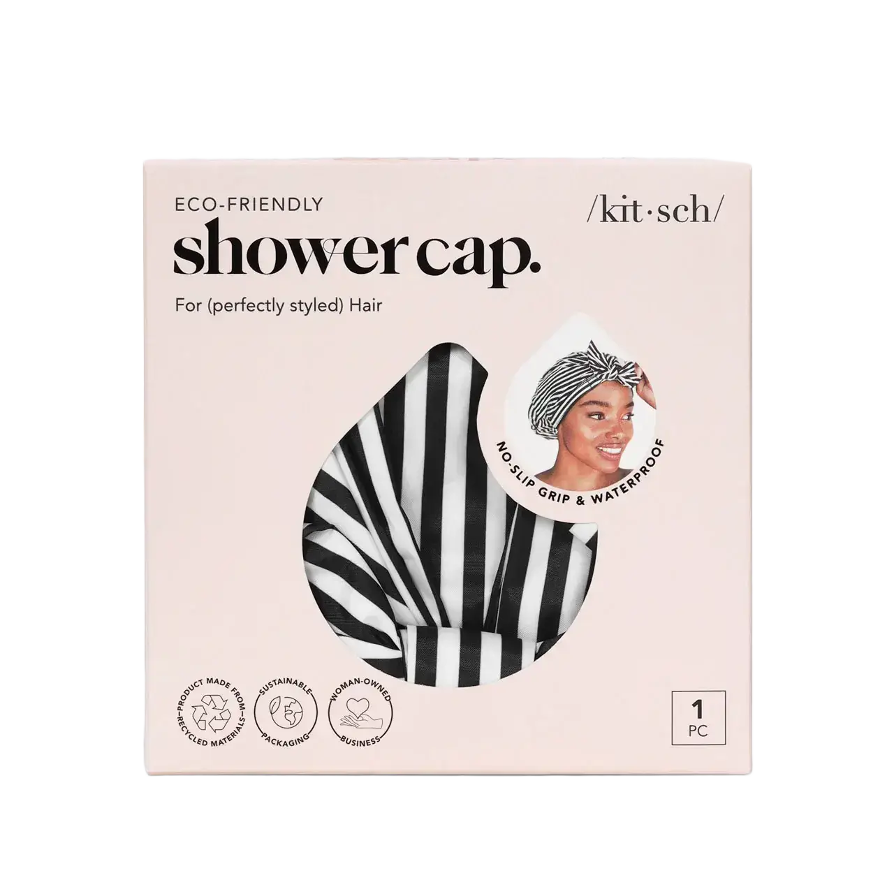 Kitsch Shower Cap Stripe