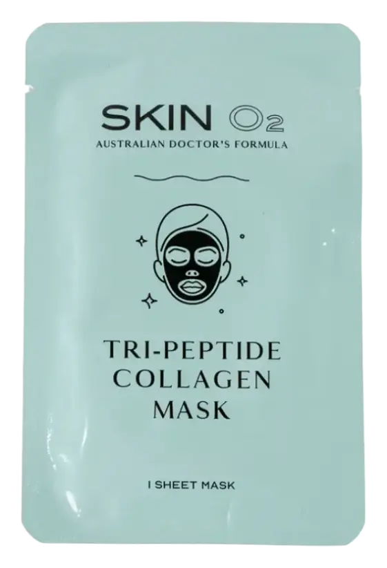 Skin O2 Tri-Peptide Collagen Sheet Mask