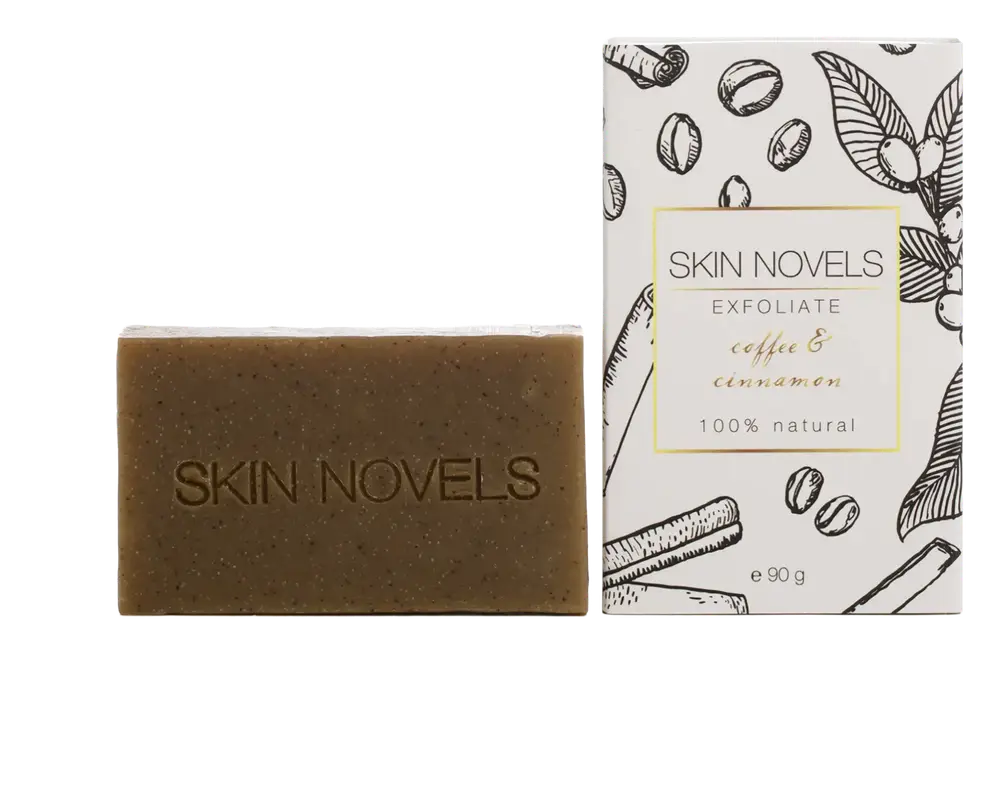 Skin Novels Exfoliate Coffee & Cinnamon Natural Soap