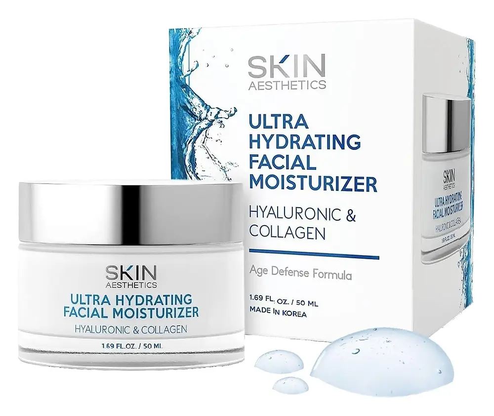Skin Aesthetics Ultra Hydrating Facial Moisturizer With Hyaluronic & Collagen