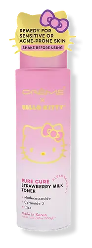 The Creme Shop Hello Kitty Klean Beauty Pure Cure Strawberry Milk Toner