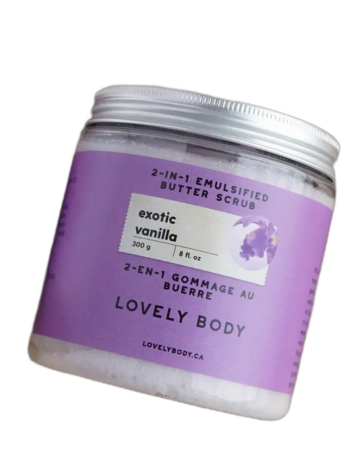 Lovely Body Exotic Vanilla 2-In-1 Emulsified Butter Scrub