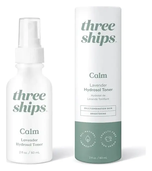 Three Ships Beauty Calm Lavender Hydrosol Toner