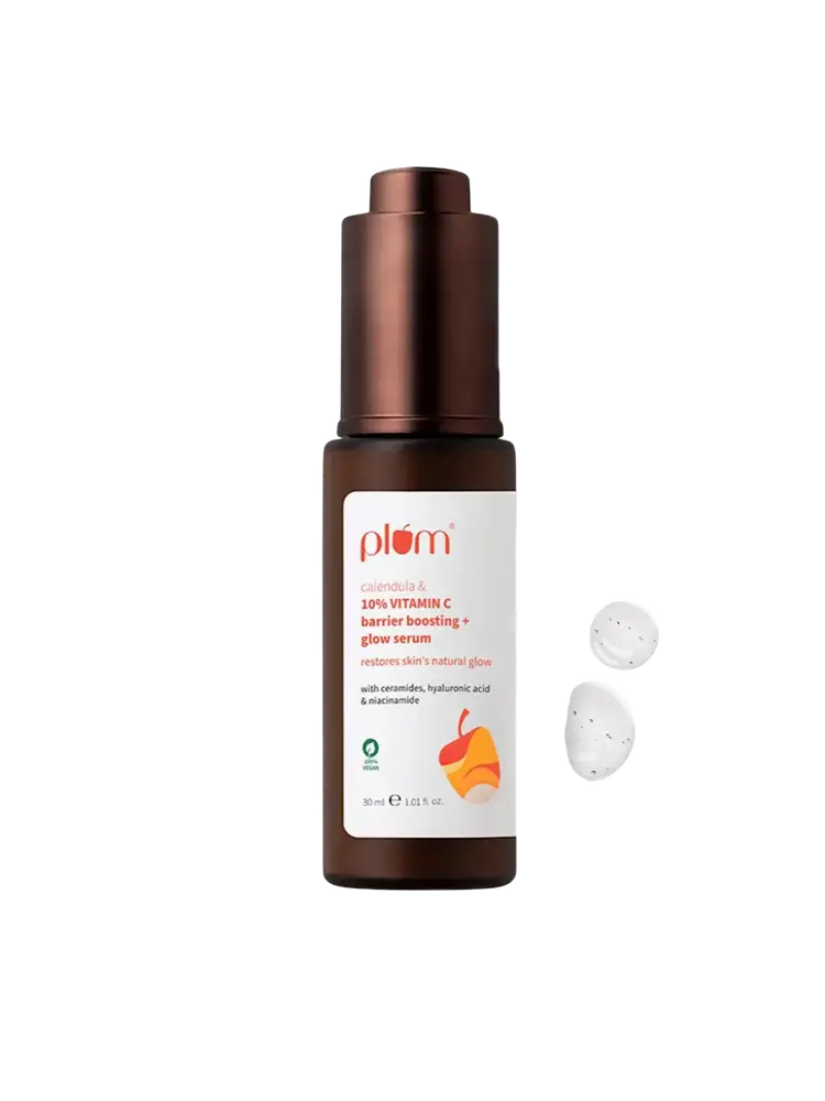 Plum Goodness Calendula & 10% Vitamin C Barrier Boosting + Glow Serum