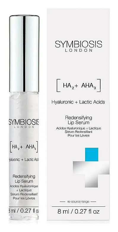 Symbiosis London Hyaluronic + Lactic Acids Redensifying Lip Serum