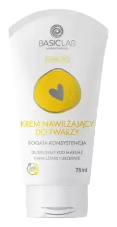BasicLab Krem nawilżający do twarzy bogata konsystencja
