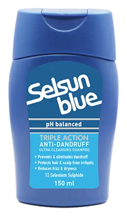 Selsun Blue Triple Action Anti Dandruff Shampoo Ultra Cleansing pH balanced