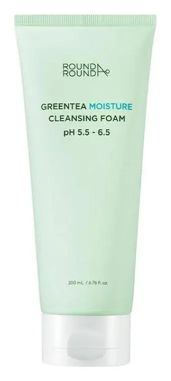 ROUND A'ROUND Green Tea Moisture Cleansing Foam