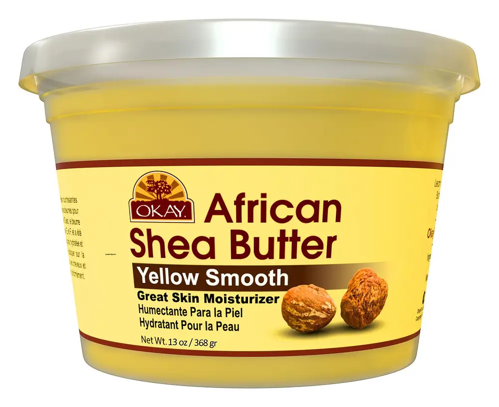 Okay Pure Naturals Shea Butter Jar Yellow