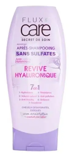 Flux Care Apres Shampooing Sans Sulfate Revive Hyaluronic