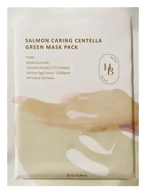 Heveblue Salmon Caring Centella Green Mask Pack