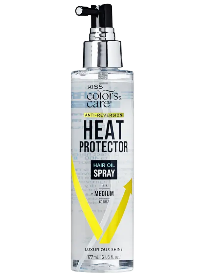 Kiss Colors & Care Anti-Reversion Heat Protector Hair Oil Spray