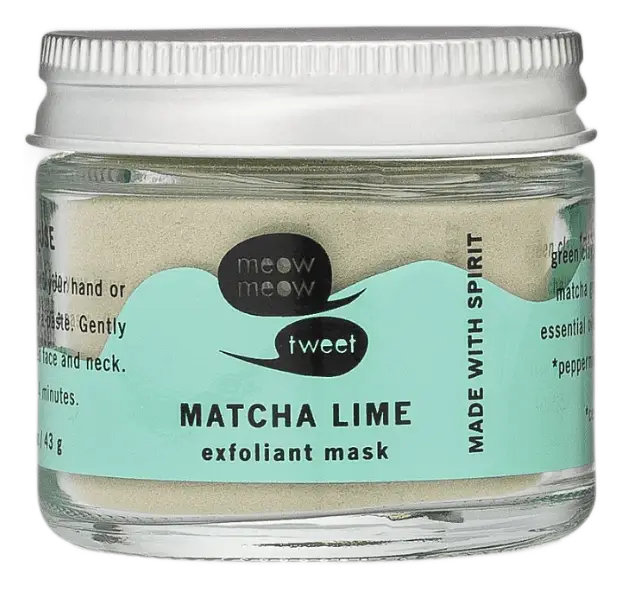 Meow Meow Tweet Exfoliant Mask Matcha Lime