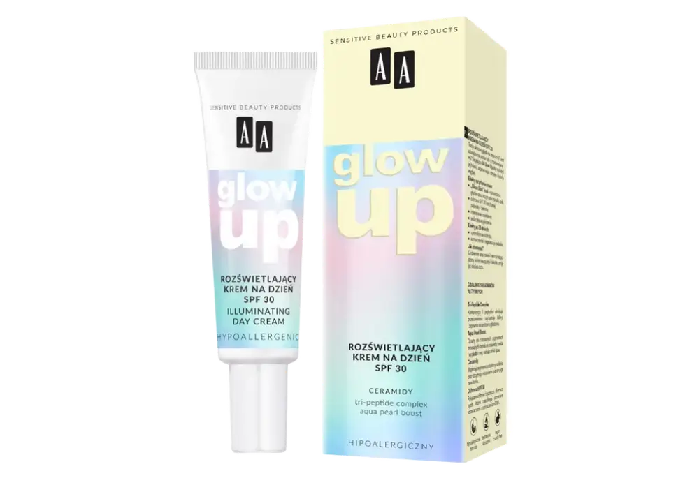 AA Glow Up Rozświetlający Krem Na Dzien SPF30