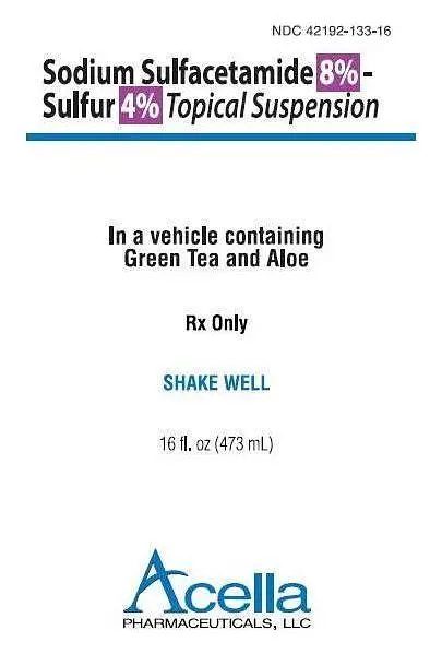 Acella Pharmaceuticals Sodium Sulfacetamide 8% - Sulfur 4% Topical Suspension