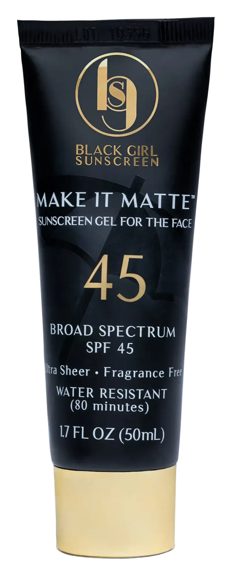 Black Girl Sunscreen Make It Matte SPF 45 Sunscreen Black