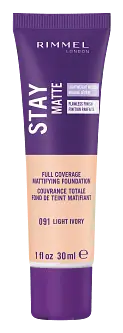 Rimmel London Stay Matte Liquid Mousse Foundation 091 Light Ivory