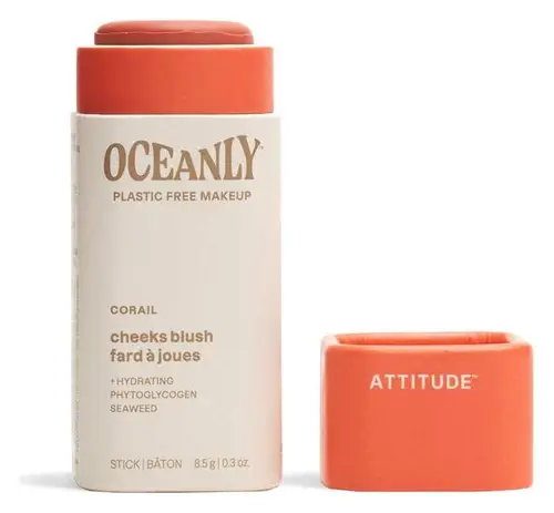 ATTITUDE Oceanly Cream Blush Stick Corail