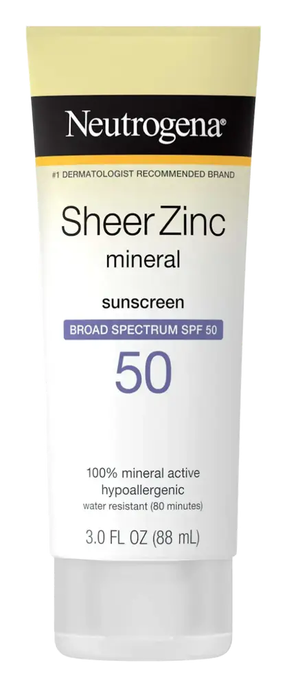 Neutrogena Sheer Zinc Mineral Sunscreen Lotion SPF 50