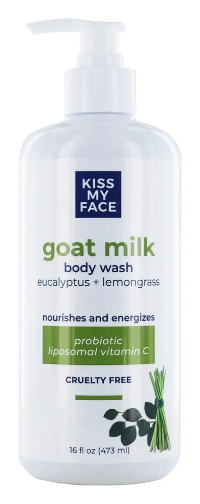 Kiss My Face Goat Milk Body Wash Eucalyptus + Lemongrass