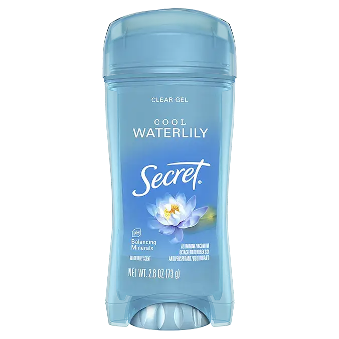 Secret Fresh Clear Gel Antiperspirant Deodorant Cool Waterlily