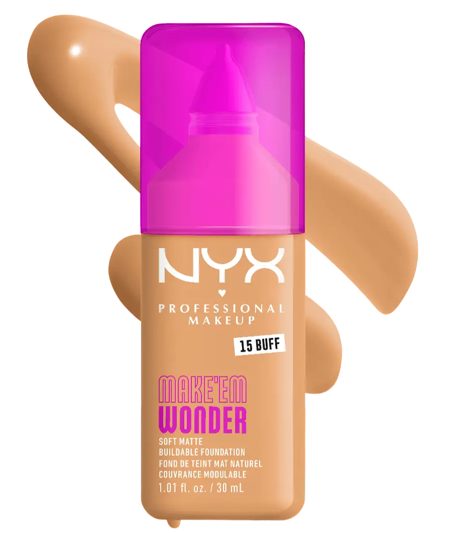 NYX Cosmetics Make 'Em Wonder Soft Matte Buildable Foundation 15 Buff