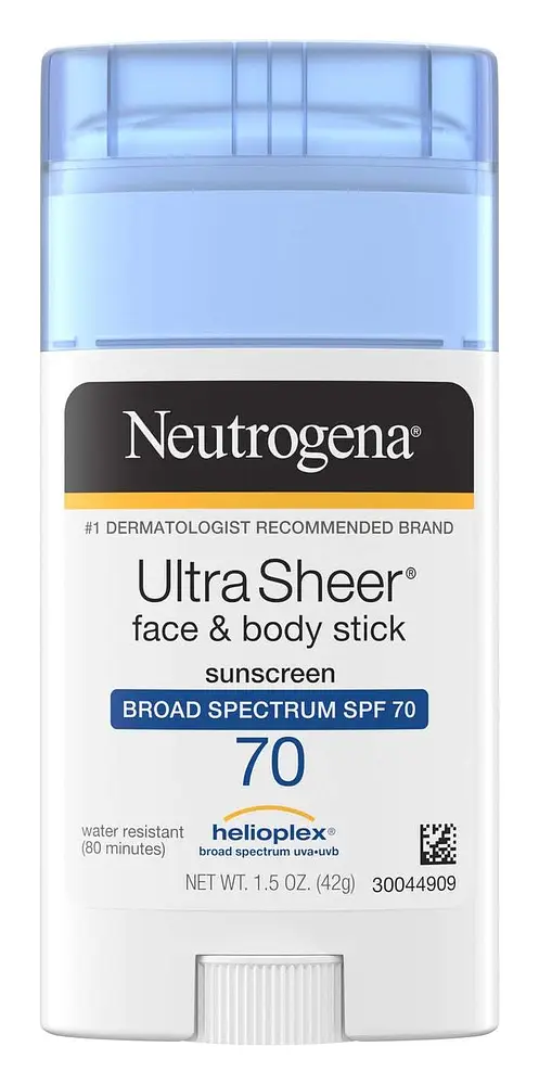 Neutrogena UltraSheer Face & Body Stick Sunscreen SPF 70