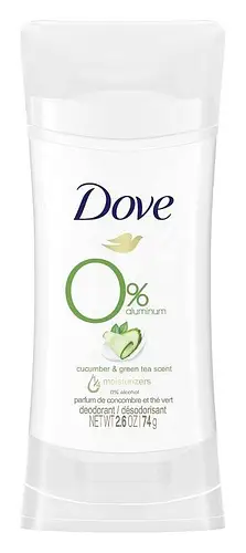 Dove 0% Aluminum Deodorant Stick Cucumber & Green Tea