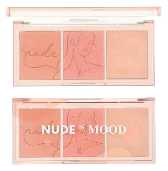 Peripera All Take Mood Cheek Palette #Nude Is Mood