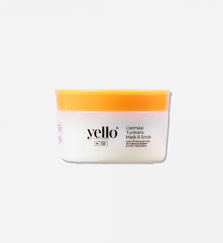 Yello Skincare Oatmeal Turmeric Mask & Scrub