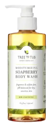 Tree to Tub Moisturizing Soapberry Body Wash Raw Unscented
