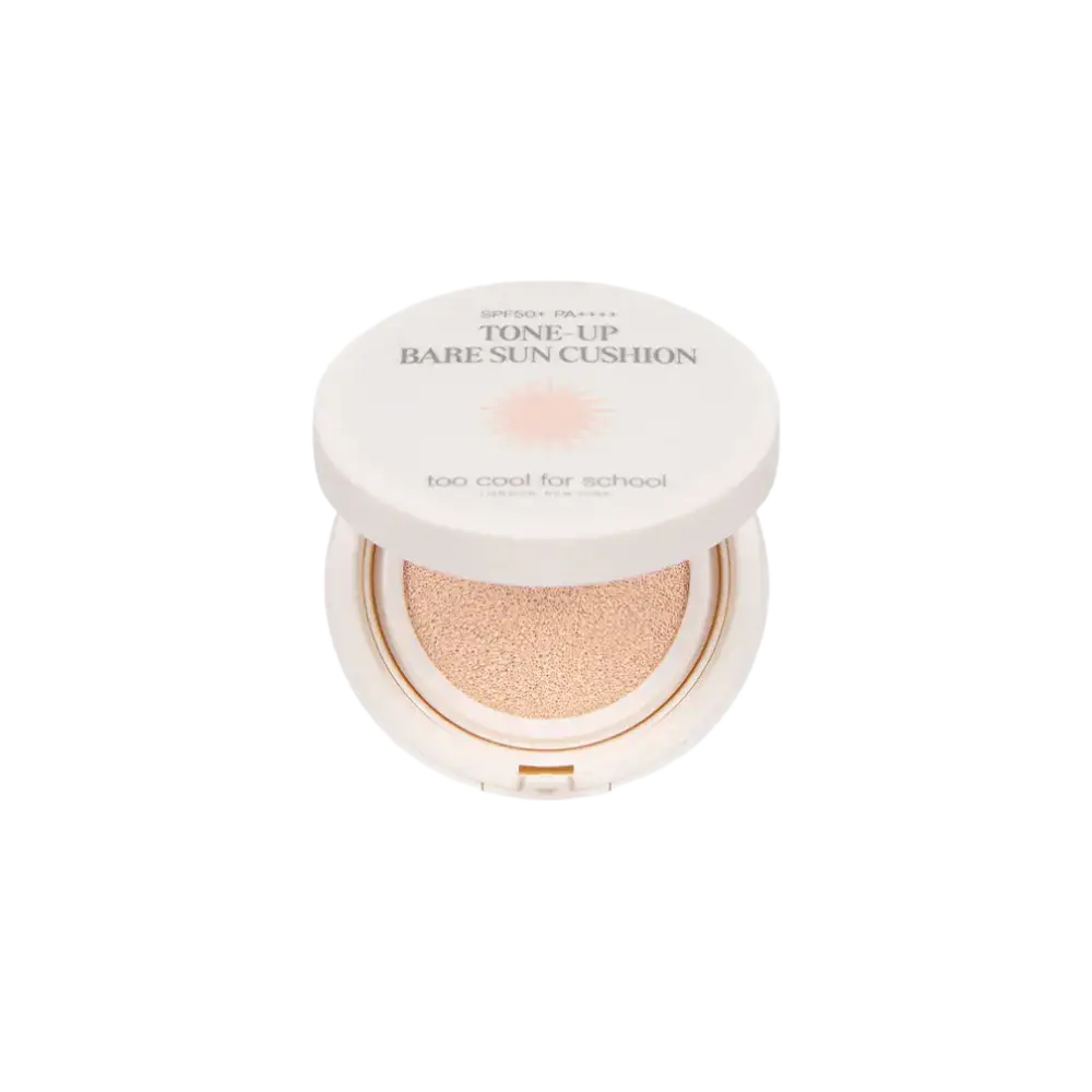 Too Cool For School Tone-Up Bare Sun Cushion SPF 50+