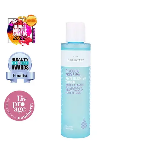 Puca – Pure & Care Glycolic Acid 5.5% Anti Blemish, Exfoliating Toner