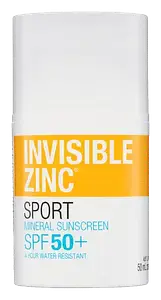 Invisible Zinc Sport Mineral Sunscreen SPF 50+