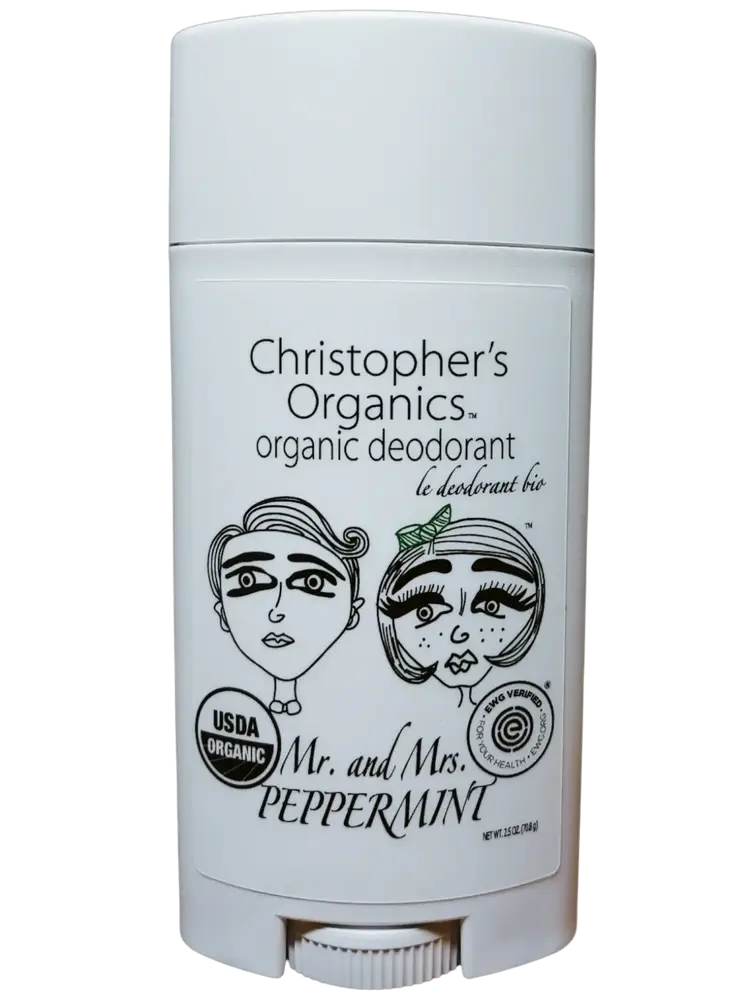 Christopher's Organics Mr. And Mrs. Peppermint Organic Deodorant