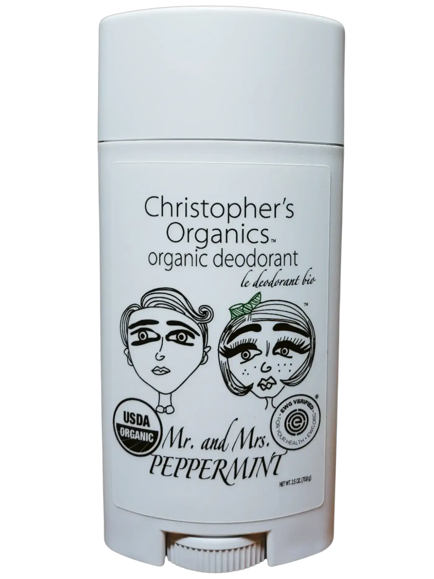Christopher's Organics Mr. And Mrs. Peppermint Organic Deodorant