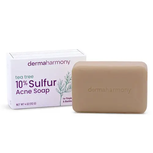 DermaHarmony 10% Sulfur with Tea Tree Oil Bar Soap