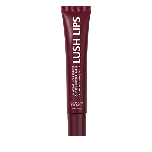 Conscious Chemist Glossy Peptide Lip Balm Raspberry Gummy