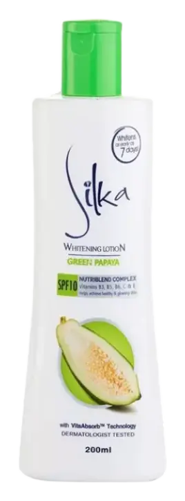Silka Green Papaya Whitening Lotion SPF 10