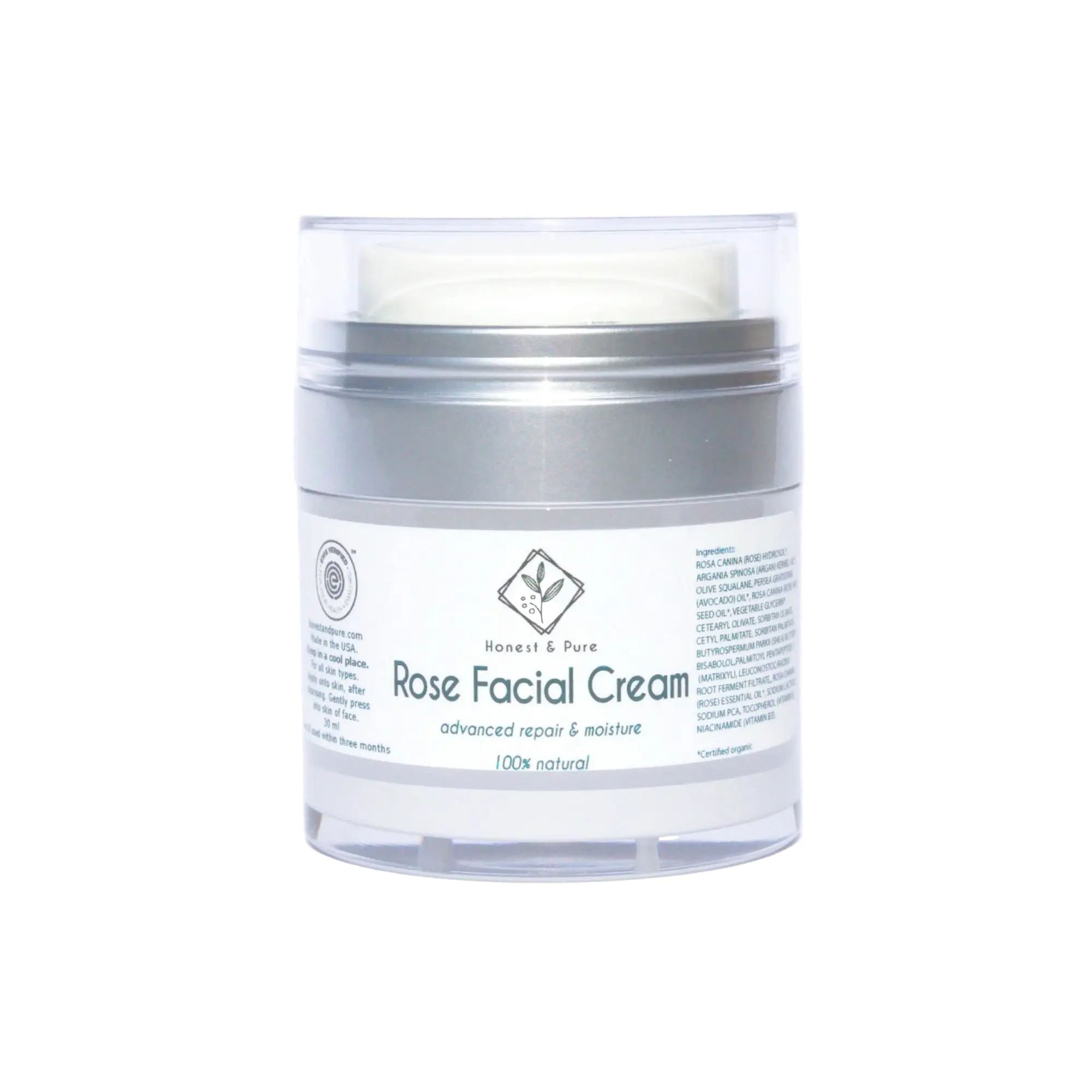 Honest & Pure Rose Facial Cream