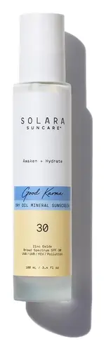 Solara Suncare Good Karma Dry Oil Mineral Sunscreen SPF 30